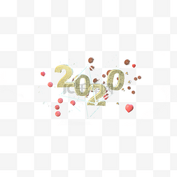 2020海报背景图片_金色2020