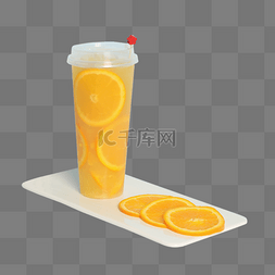 甜品饮料橙汁