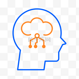 科技大脑大脑图片_AI智能图标
