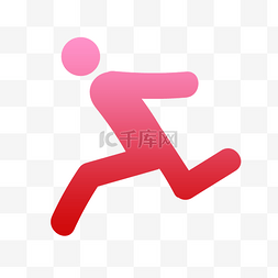 跑步运动人物图片_健身运动图标下载