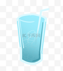 蓝冰果汁卡通饮料