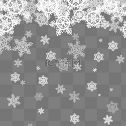 六角雪花图片_白色的精致雪花边框