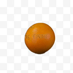 一个美味新鲜的橙子