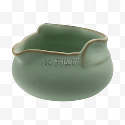 绿色茶具容器