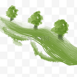 节约朴素图片_绿色水彩环保素材