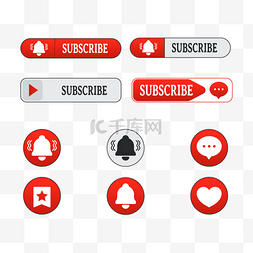 按钮组合图片_youtube订阅组合按钮