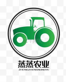 农业绿色图片_绿色拖拉机LOGO