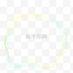 不规则图形网状线条蓝绿色