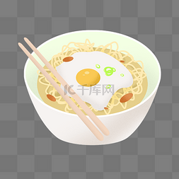 创意插画食物图片_精美的卡通泡面插画