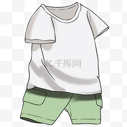 夏季男士短袖t恤图片_夏季浅色短袖套装