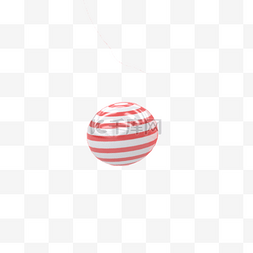 白色纹理圆球元素