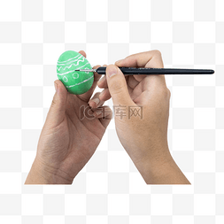 彩绘复活节彩蛋绿色彩蛋