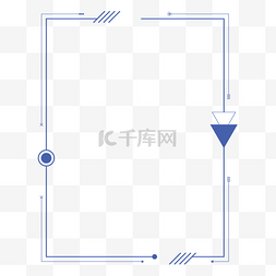 科技文本框图片_蓝色简约科技文本框