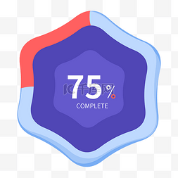 圆框百分比图片_异形进度图发展项目百分比