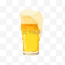 啤酒画图片_像素风饮料一杯啤酒