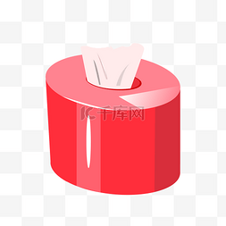 卫生纸抽图片_红色纸筒抽纸