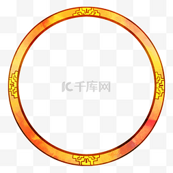 中国风元素圆形图片_中国风圆形边框
