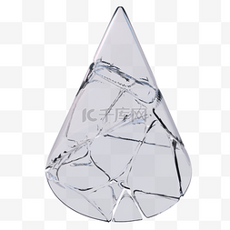 冰冻三角形冰块