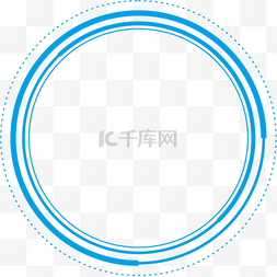 圆科技感线条图片_卡通水墨科技感抽象圆圈