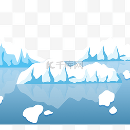 南极冰川水图片_全球变暖冰川融化