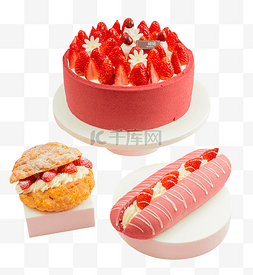 生日蛋糕奶油图片_草莓季甜蜜生日蛋糕