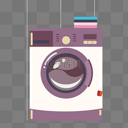 灰色创意洗衣机元素
