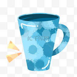 蓝色杯具图片_蓝色渐变杯具图案