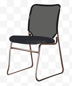 卡通黑色椅子家具