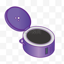 厨房电饭煲图片_紫色厨房用具电饭煲