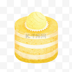 芒果味蛋糕素材