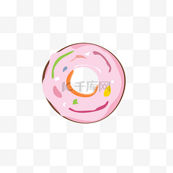 粉色香香甜甜圈