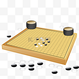 黄色围棋棋盘