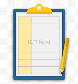 办公文件实物图片_文件表格和铅笔