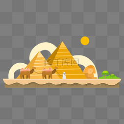 埃及金字塔地标