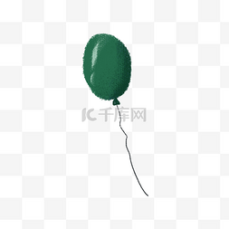 轻飘飘的气球图片_卡通绿色气球下载