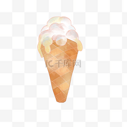 冰淇淋的甜筒图片_夏日甜筒冰淇淋png图片素材