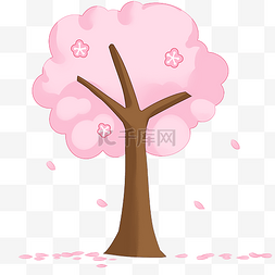 粉色漂亮樱花树