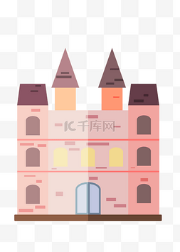城堡儿童图片_粉色儿童堡垒城堡