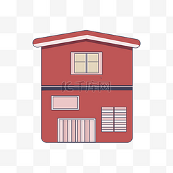 红色房屋建筑图片_红色房屋建筑