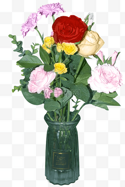 妈妈捧着花束图片_情人节鲜花红色玫瑰花花束
