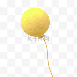 黄色气球免扣素材图片_黄色气球装饰