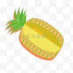 夏天夏日菠萝水果