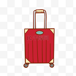 红色行李箱复古图片_复古旅行箱