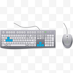 手按键盘png图片_拟物化键盘鼠标