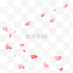 红色漂浮花朵图片_飞舞的红色花瓣