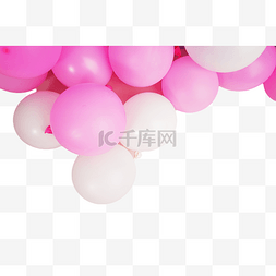 浅粉白色图片_粉白色气球