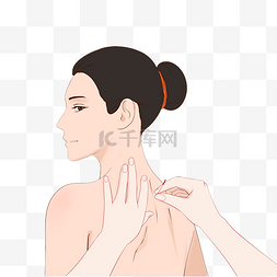 颈椎理疗图片_针灸理疗中医针灸
