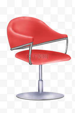 红色的椅子图片_红色的椅子装饰插画