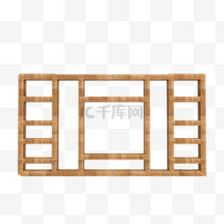 木纹窗户边框