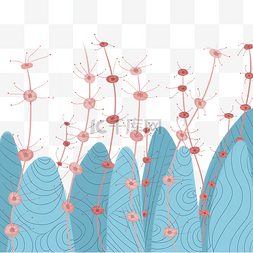 免费png插画图片_海底植物手绘插画免费下载